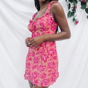 BEGINNING BOUTIQUE FLORAL MINI DRESS